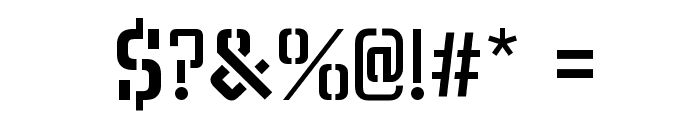 Centrum-Stencil-Medium-Regular Font OTHER CHARS