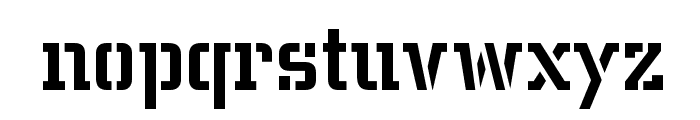 Centrum-Stencil-Medium-Regular Font LOWERCASE