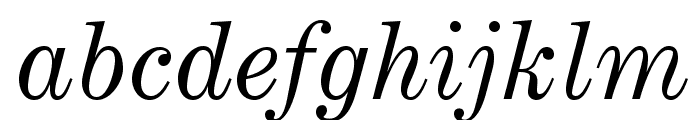 CenturyExpandedLTStd-Italic Font LOWERCASE
