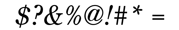 CenturyOldStyleStd-Italic Font OTHER CHARS