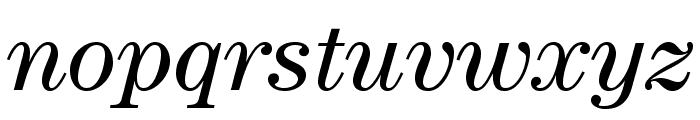CenturyStd-BookItalic Font LOWERCASE