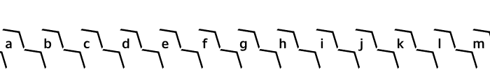 Ceremony Outline K14 Font LOWERCASE