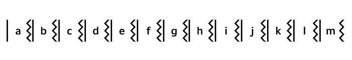 Ceremony Outline L7 Font LOWERCASE