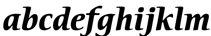 CerigoStd-BoldItalic Font LOWERCASE