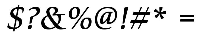 CerigoStd-MediumItalic Font OTHER CHARS