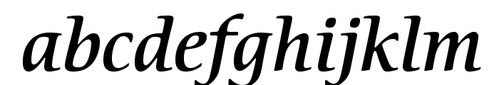 CerigoStd-MediumItalic Font LOWERCASE