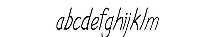 Cerille-CondensedItalic Font LOWERCASE