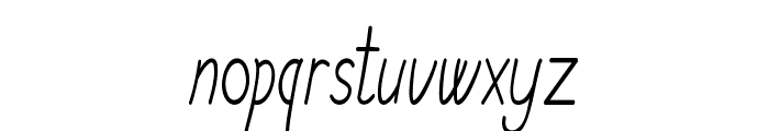 Cerille-CondensedRegular Font LOWERCASE