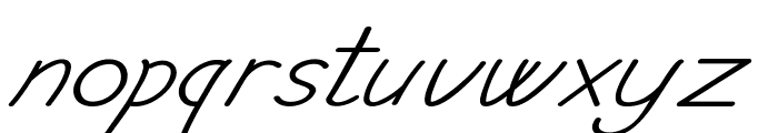Cerille-ExpandedItalic Font LOWERCASE