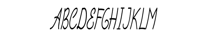 Cerille-ExtracondensedItalic Font UPPERCASE