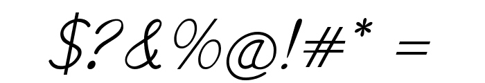 Cerille-Italic Font OTHER CHARS