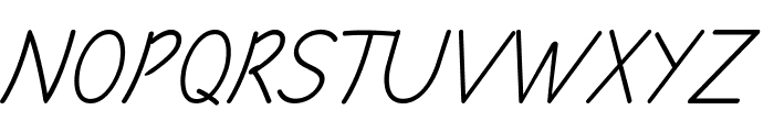 Cerille-Italic Font UPPERCASE