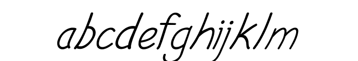 Cerille-Italic Font LOWERCASE