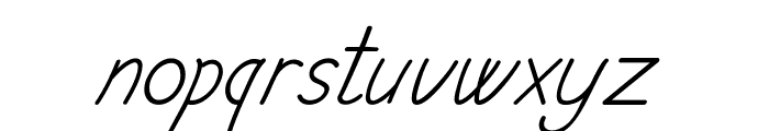 Cerille-Italic Font LOWERCASE