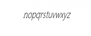 Cendana Condensed Italic.otf Font LOWERCASE