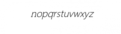 Cendana Italic.otf Font LOWERCASE