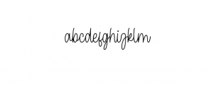 Cendolita Script.ttf Font LOWERCASE