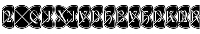 Celtic Knot Monograms Black Font OTHER CHARS