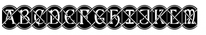 Celtic Knot Monograms Black Font UPPERCASE