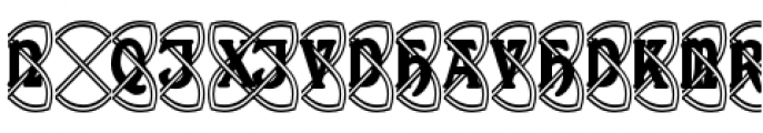 Celtic Knot Monograms Bold Font OTHER CHARS