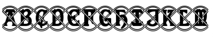 Celtic Knot Monograms Bold Font UPPERCASE
