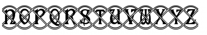 Celtic Knot Monograms Light Font UPPERCASE