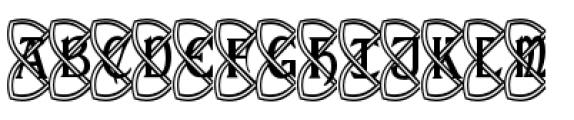Celtic Knot Monograms Light Font LOWERCASE