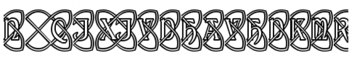 Celtic Knot Monograms Outline Font OTHER CHARS
