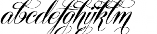 Centeria Script Fat Alt Slanted Font LOWERCASE