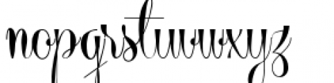 Centeria Script Fat Font LOWERCASE