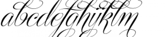 Centeria Script Medium Alt Slanted Font LOWERCASE