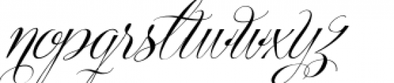 Centeria Script Medium Alt Slanted Font LOWERCASE