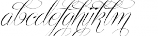 Centeria Script Thin Alt Slanted Font LOWERCASE