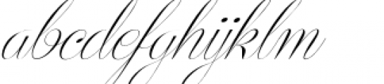 Centeria Script Thin Slanted Font LOWERCASE