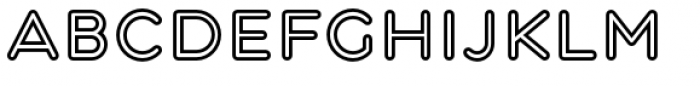 Central Inline Font LOWERCASE