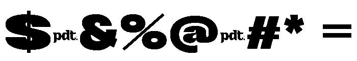 Cedagtrial Regular Font OTHER CHARS
