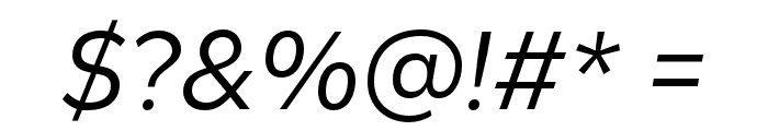 Cedora-Italic Font OTHER CHARS