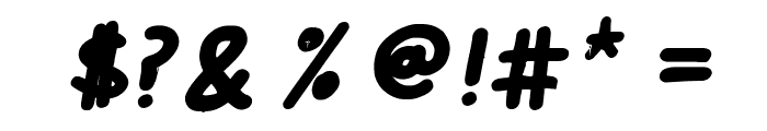 Cee's Hand Bold Italic Font OTHER CHARS