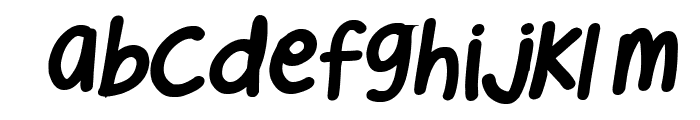 Cee's Hand Bold Italic Font LOWERCASE