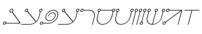 Celestial Italic Font UPPERCASE