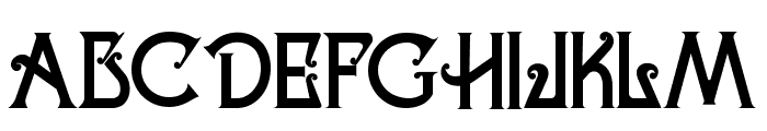 Celestial Typeface Font UPPERCASE