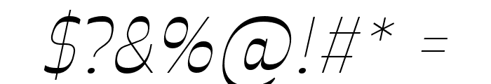 Celestine ExtraLight Italic Font OTHER CHARS