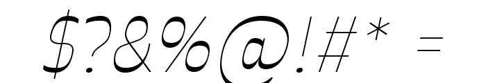Celestine Thin Italic Font OTHER CHARS