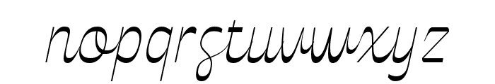 Celestine Thin Italic Font LOWERCASE