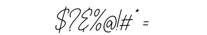 Celestora Script Italic Font OTHER CHARS