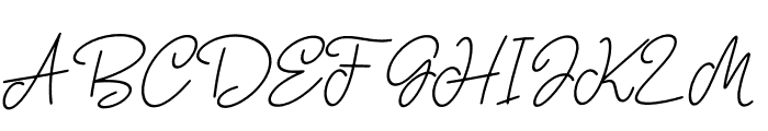 Celestora Script Italic Font UPPERCASE