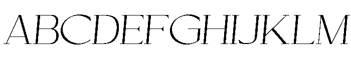 Cellofy-ThinSemExpIta Font UPPERCASE