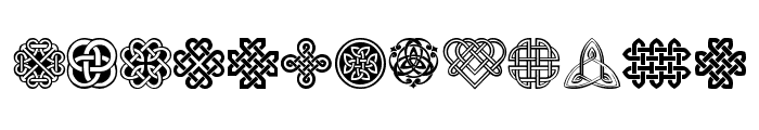 Celtic Knots Font UPPERCASE