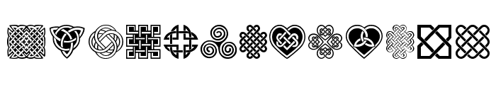 Celtic Knots Font LOWERCASE