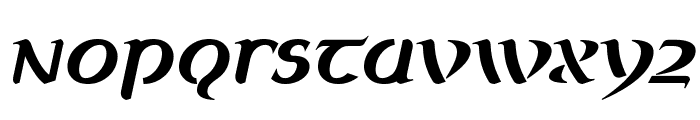 Celtica Bold Oblique Font LOWERCASE